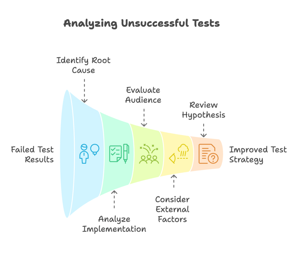 Learning from Unsuccessful Tests